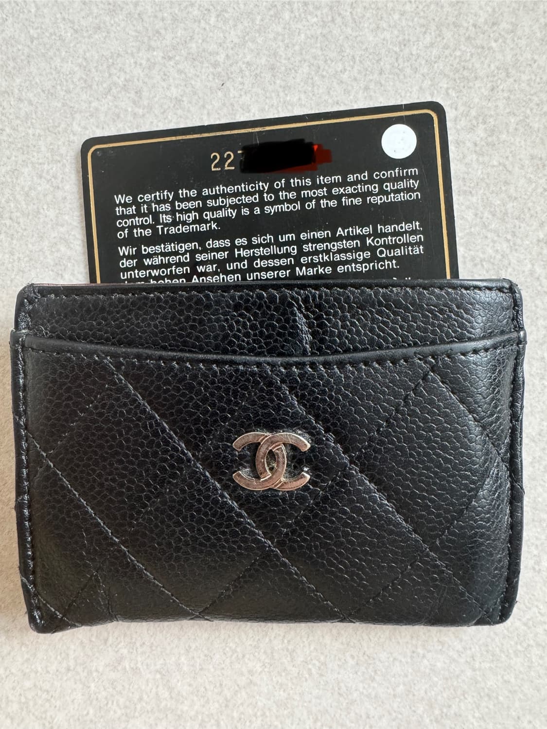 샤넬 정품 캐비어 카드지갑 상품이미지8