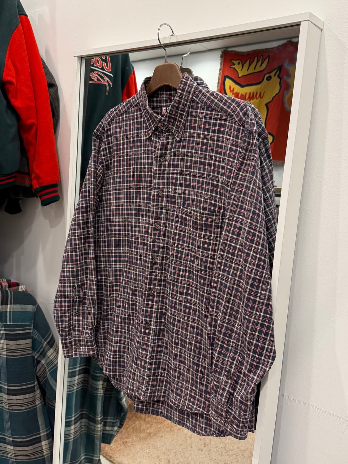 00s Chaps RL 챕스 랄프로렌 패치워크 체크 셔츠 상품이미지1