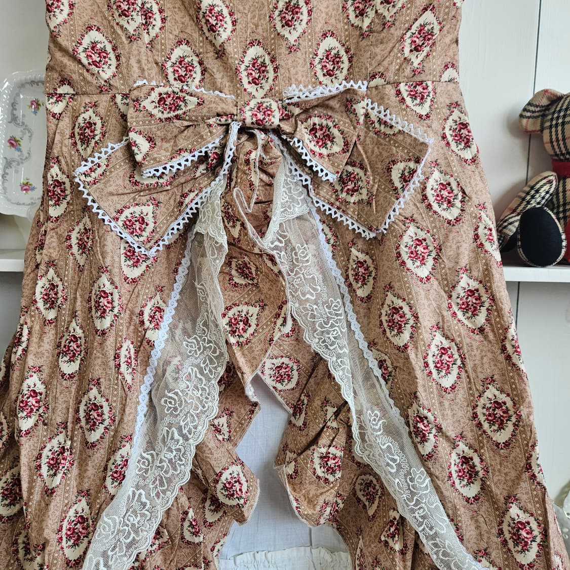 레이스 레이어드 원피스 상품이미지4