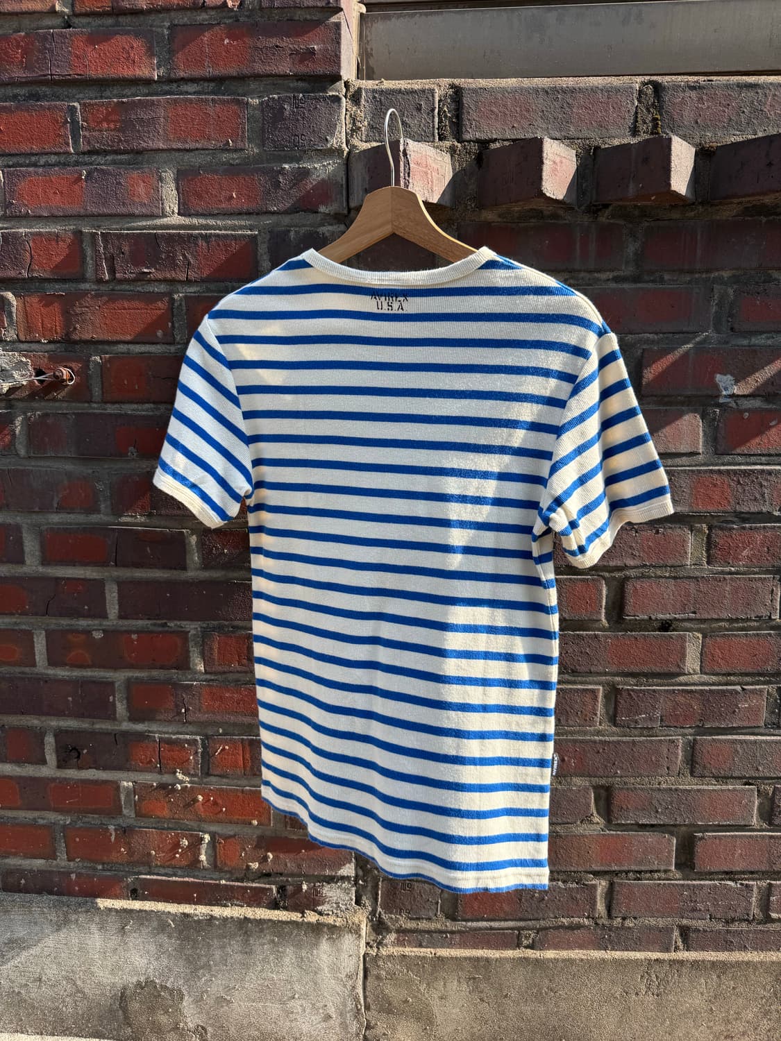 아비렉스 스트라이프 반팔티셔츠  상품이미지5