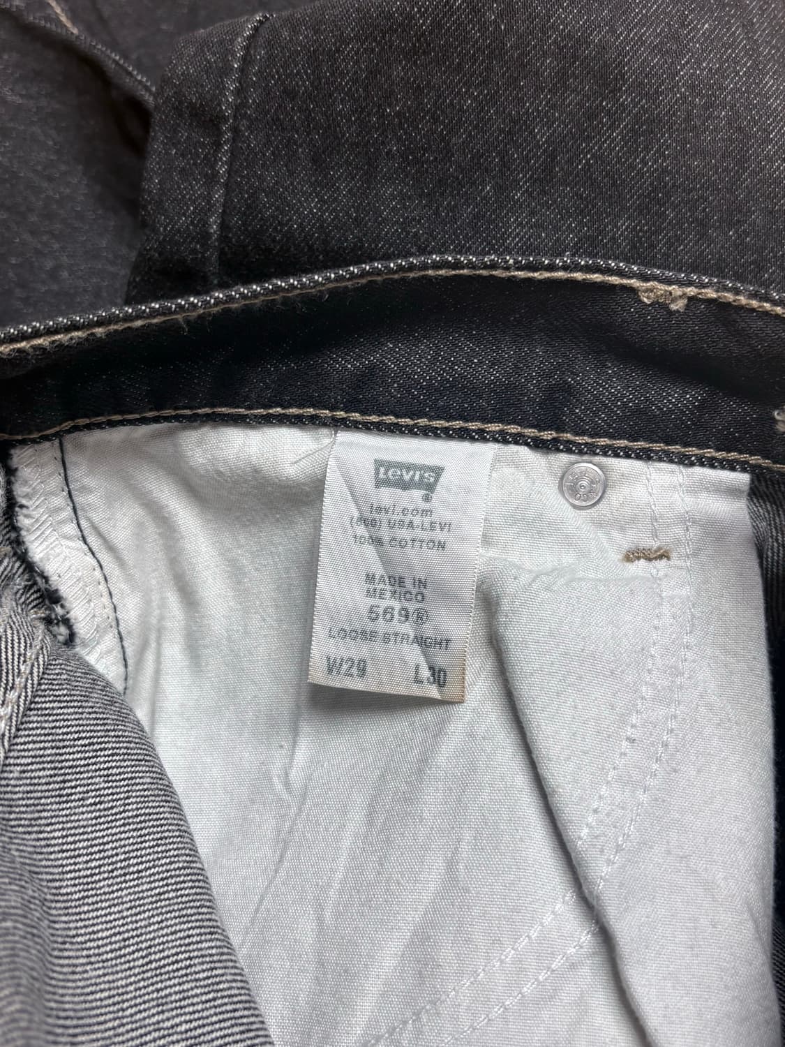 리바이스 00s 569 루즈 스트레이트 흑청 MEXICO🇲🇽 상품이미지6