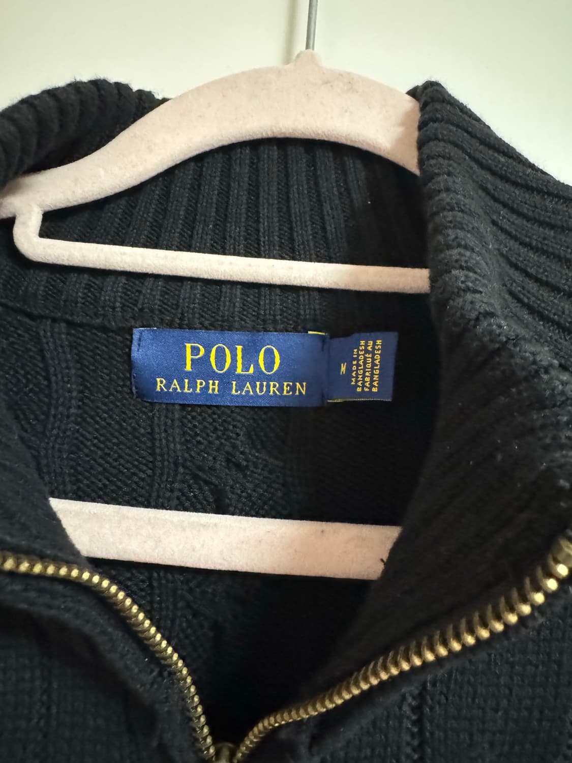 M 폴로 반집업 니트 상품이미지3