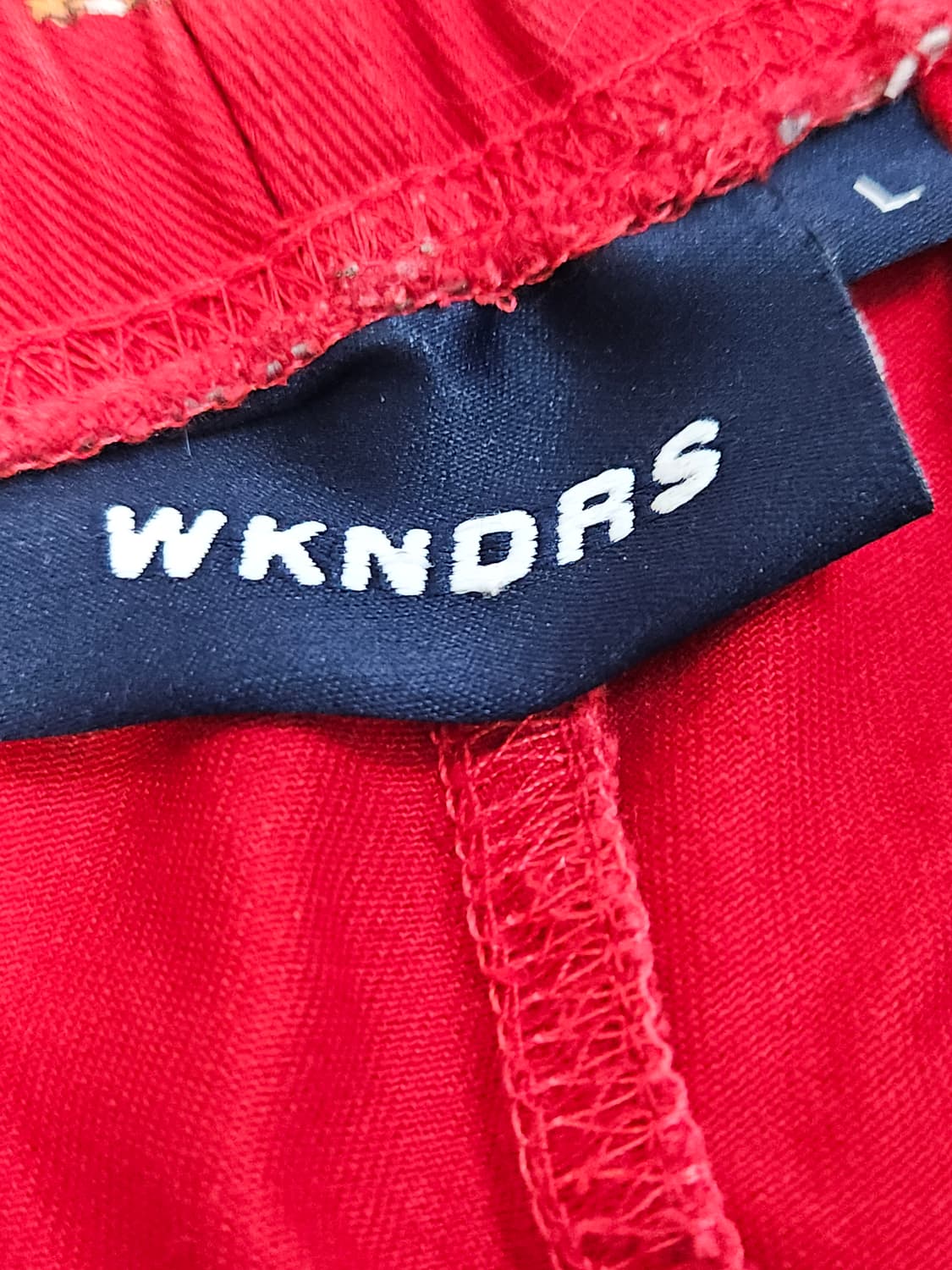 위켄더스 레드 사자 킹 코튼팬츠 워크팬츠 바지 L 상품이미지4