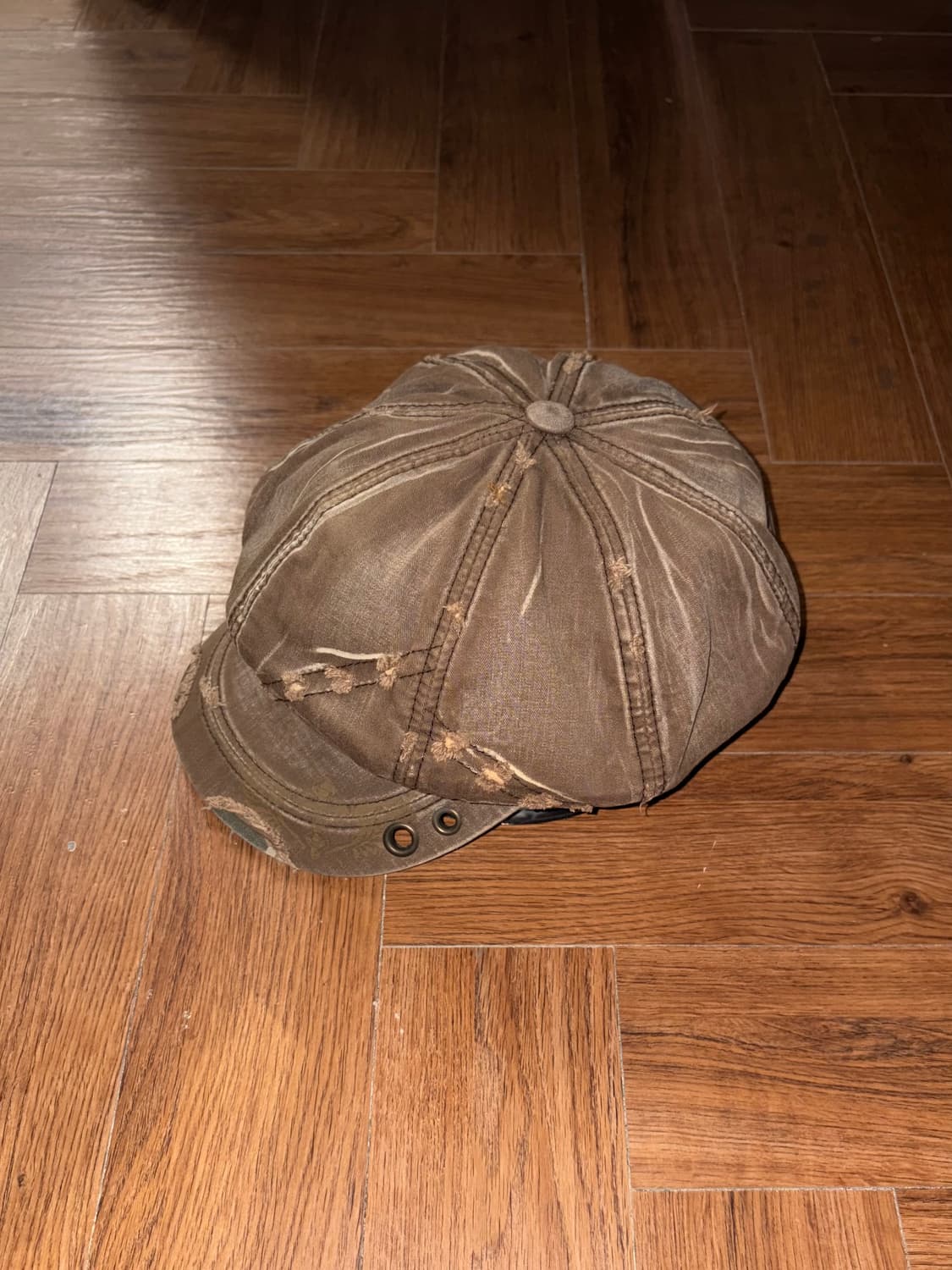 빈티지 워시드 아일렛 뉴스보이캡 상품이미지3