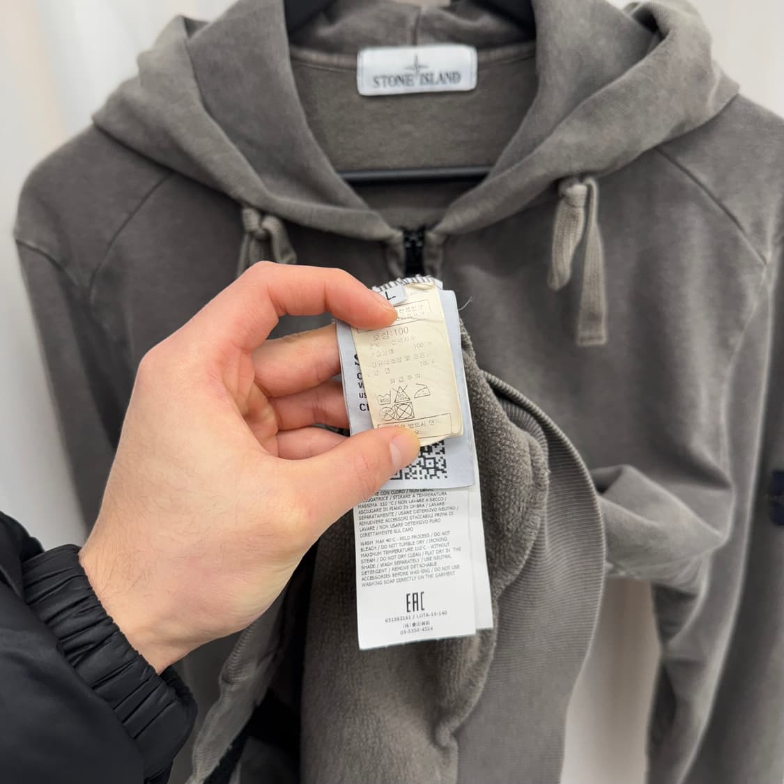 [백화점판/L] 스톤아일랜드 워싱 후드집업 상품이미지4