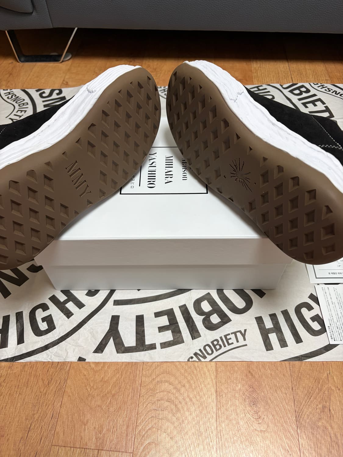 [43] 메종 미하라 야스히로 올리버 OG 솔 캔버스 블랙 상품이미지5