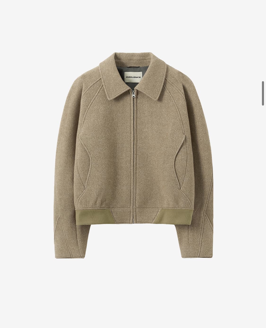 인사일런스 크롭 울 블루종 S 상품이미지1