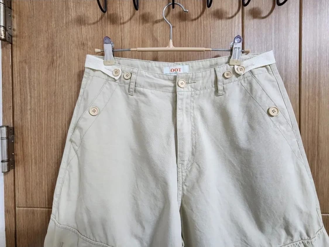 (M)여성 OOT 와이드 카고 팬츠 베이지 상품이미지2