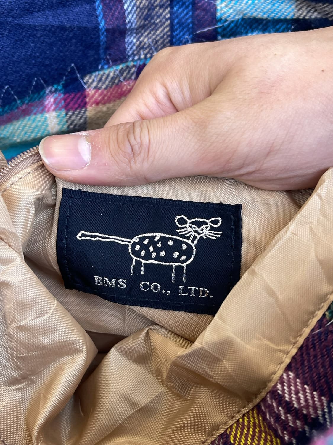 Bms Inc 체크 패치워크 백팩 상품이미지8