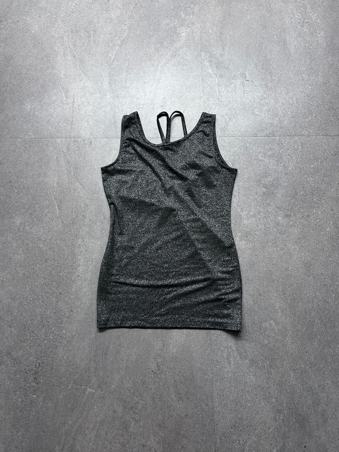 실버 글리터 더블 숄더 슬리브리스 상품이미지6