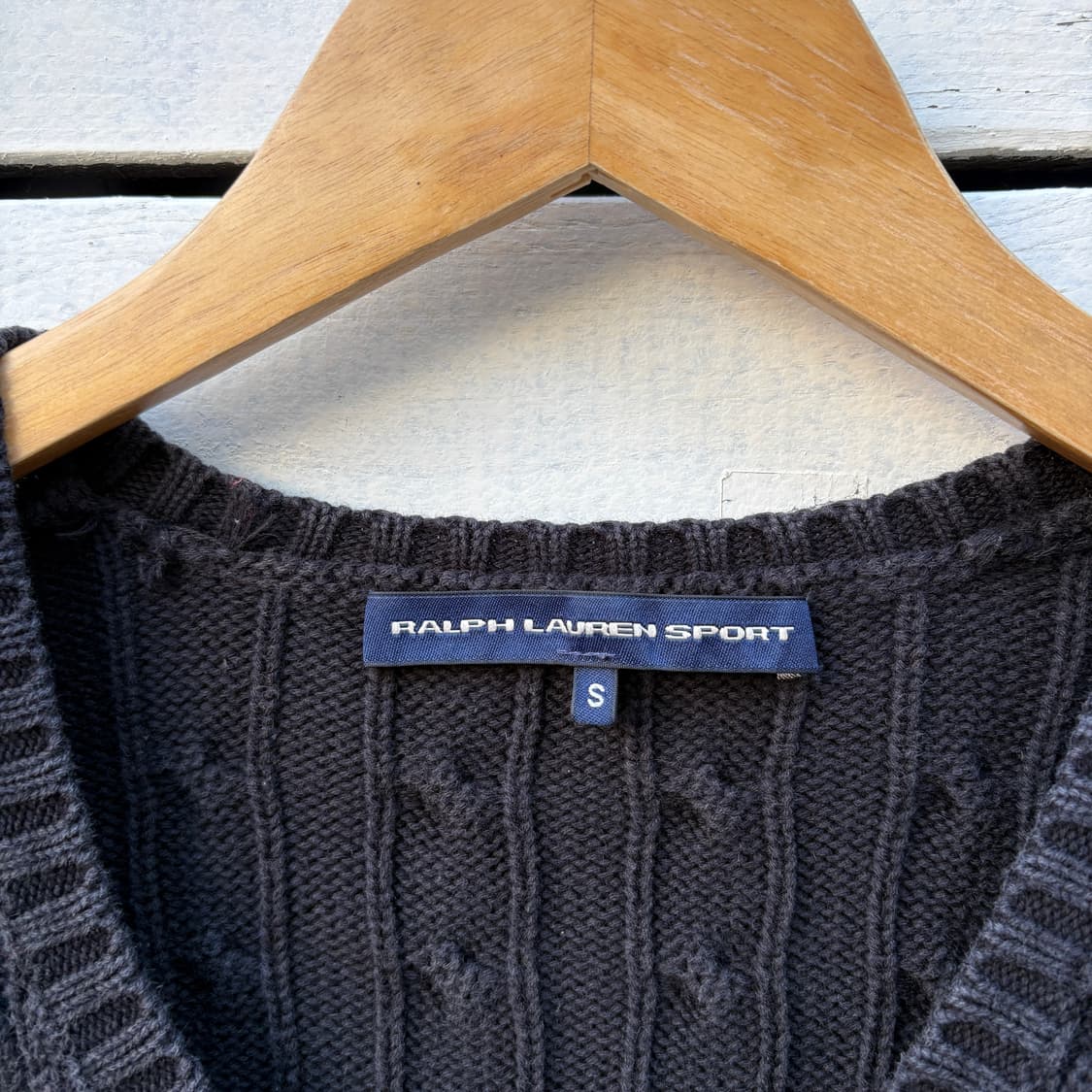 Polo 폴로 케이블 꽈배기 브이넥 니트 상품이미지5