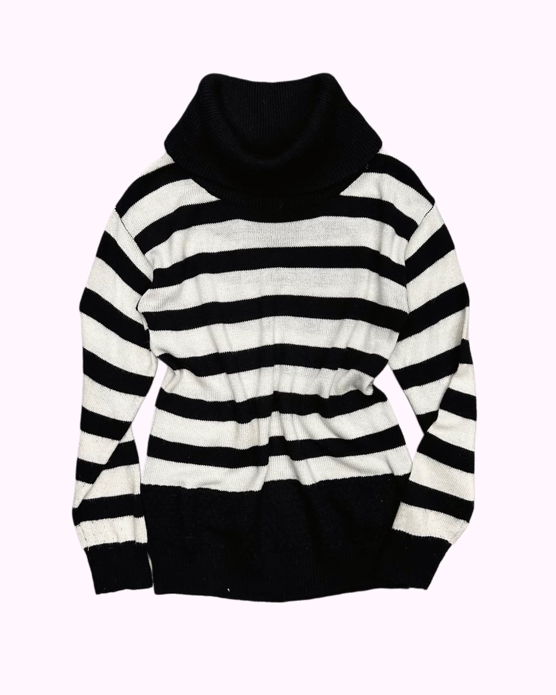 GLACIER stripe turtle-neck knit 상품이미지1