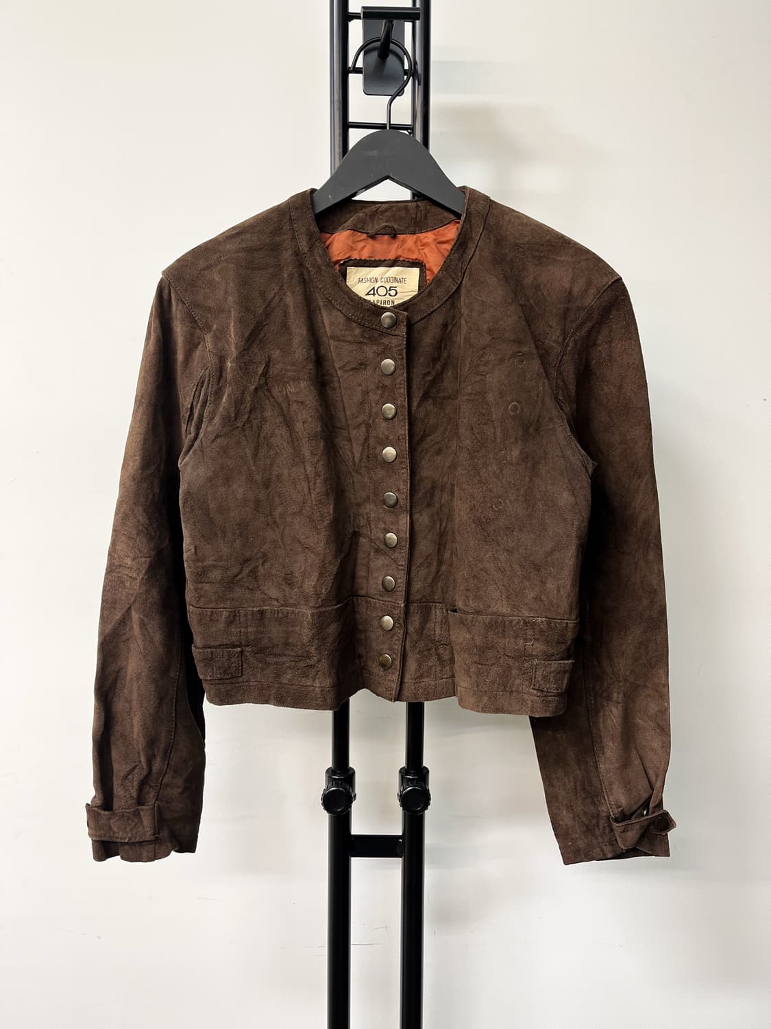 405 Capiron 90's 스웨이드 레더 나폴레옹 자켓 상품이미지1