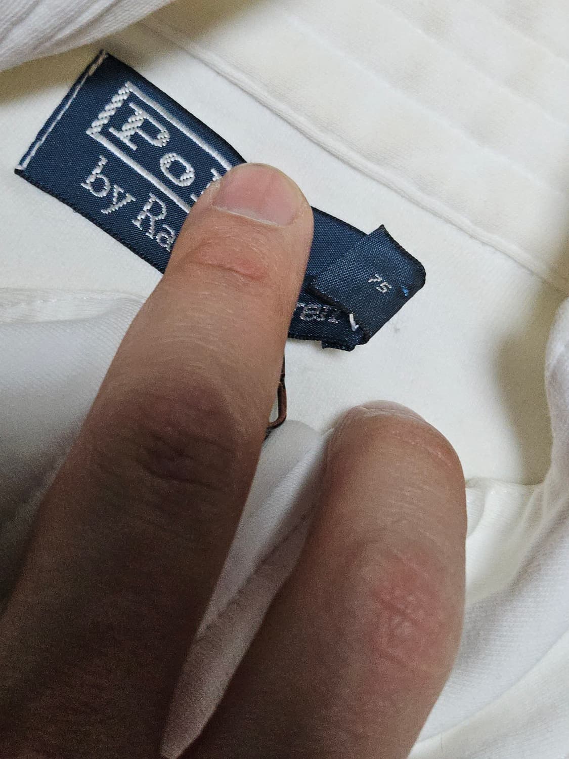 폴로랄프로렌 화이트 빅포니 코튼 집업 져지 XL 상품이미지8