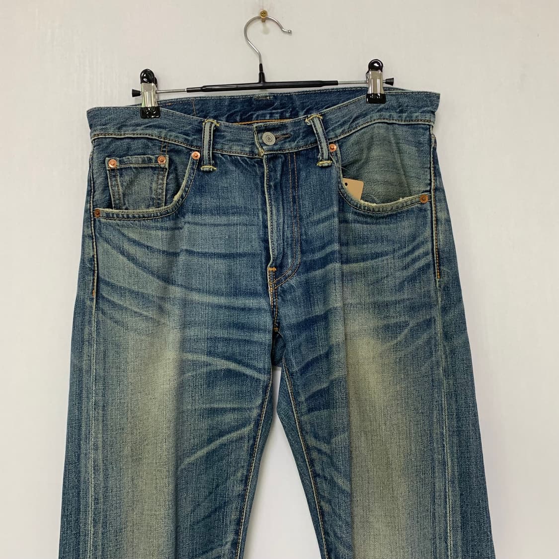 리바이스 502 데저트 캣워싱 빈티지 데님팬츠 중청 31-32인치 상품이미지2