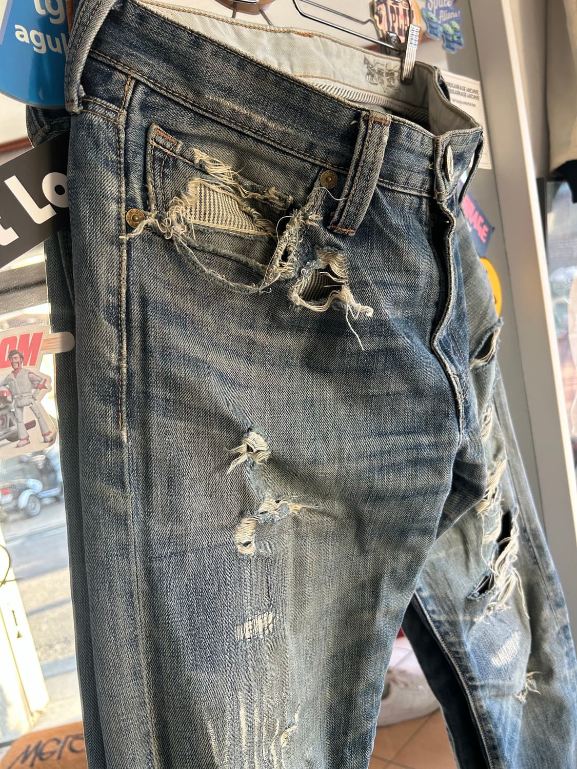 00‘s 리바이스523 디스트로이드진 32in 상품이미지2