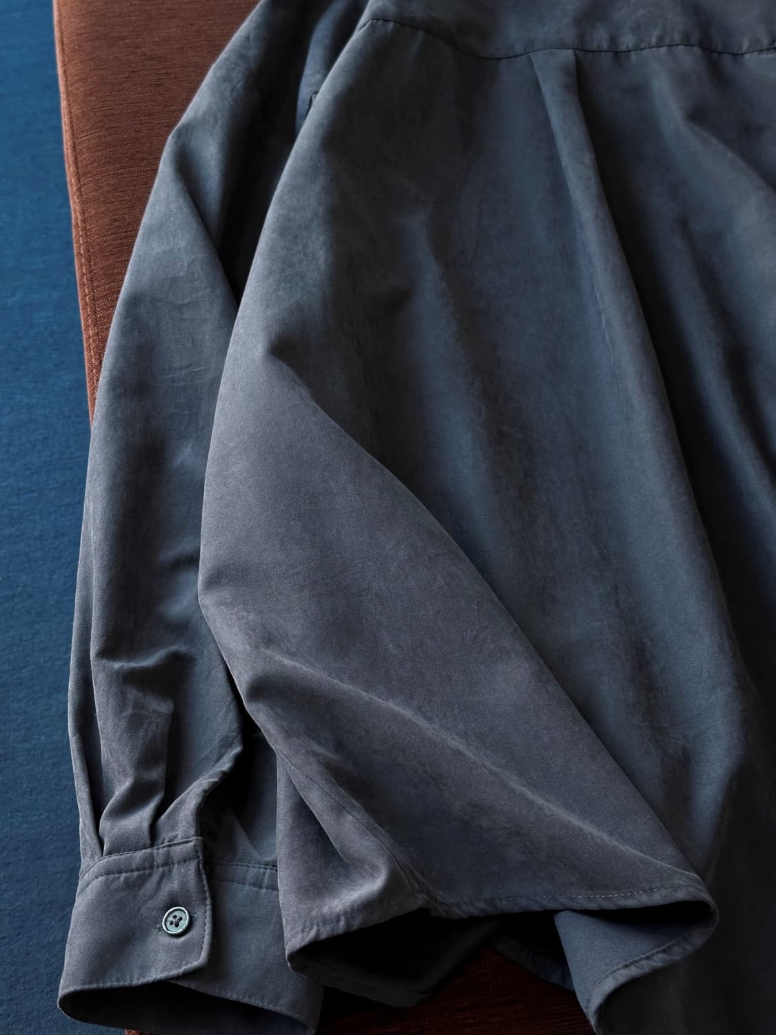  Soft fabric wide silhouette open collar 상품이미지5