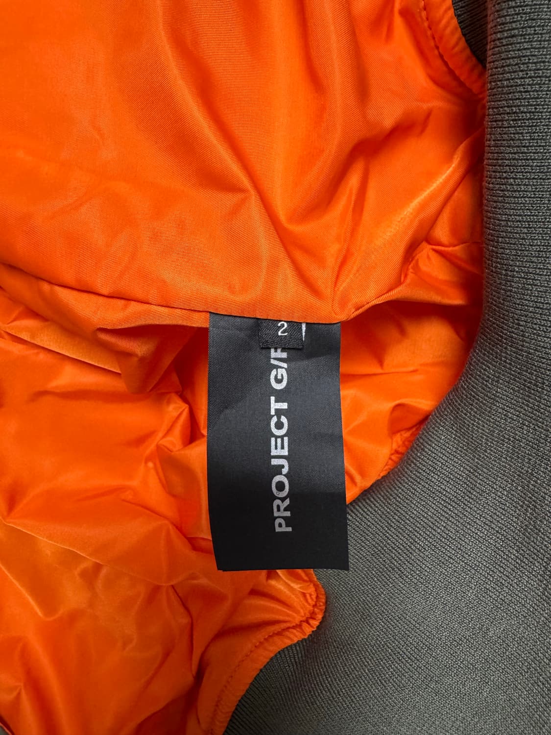 프로젝트 G/R 언밸런스드 리워크 봄버 자켓 카키 상품이미지3