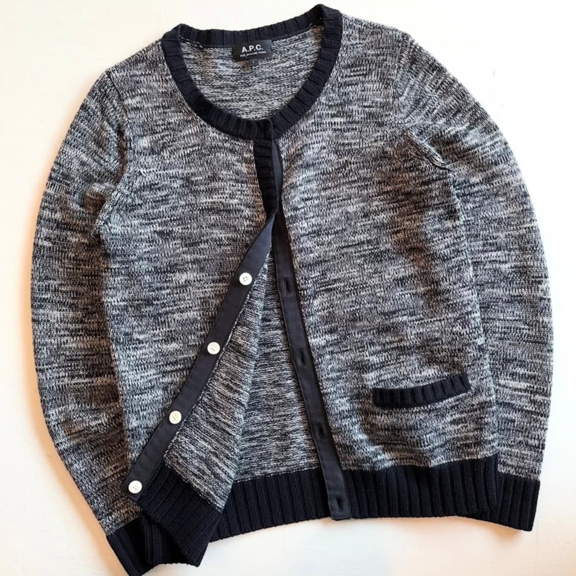 아페쎄 멜란지 트위드 가디건 상품이미지2
