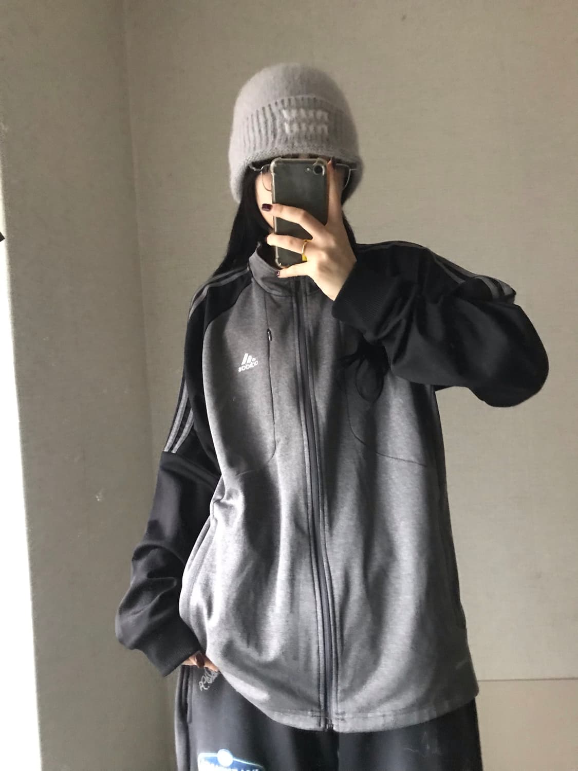 아디다스 블랙 그레이 나그랑 져지 상품이미지3