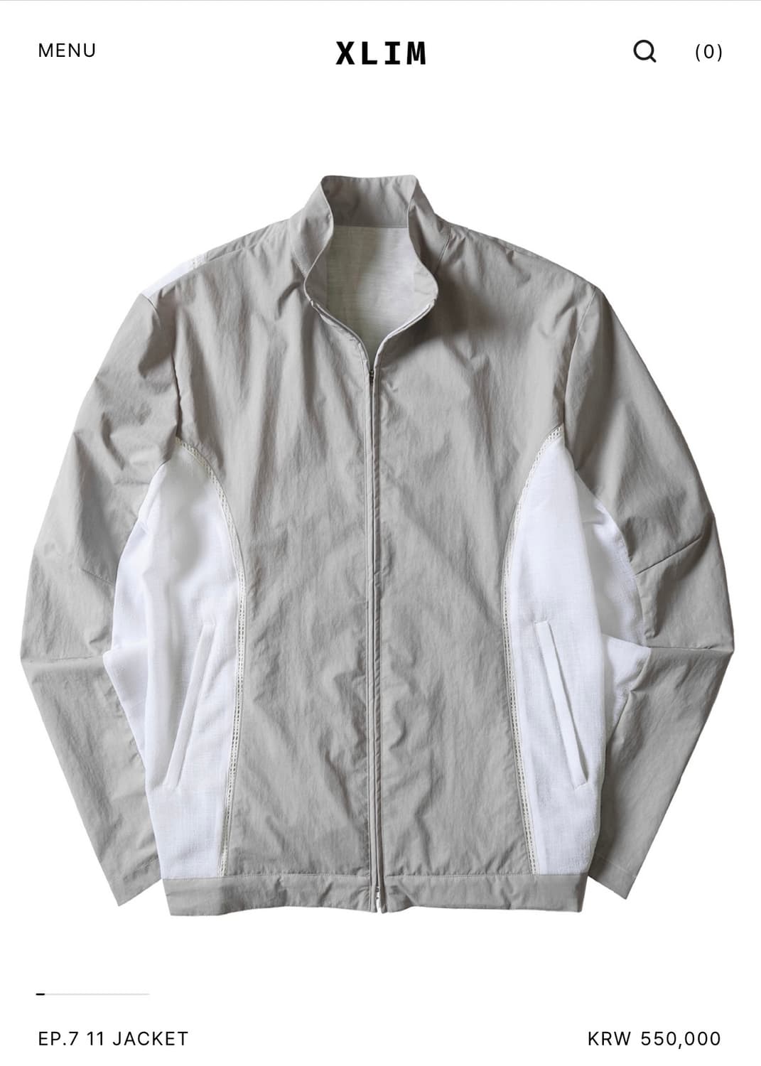 [M] XLIM EP7 11 자켓 라이트그레이 상품이미지1