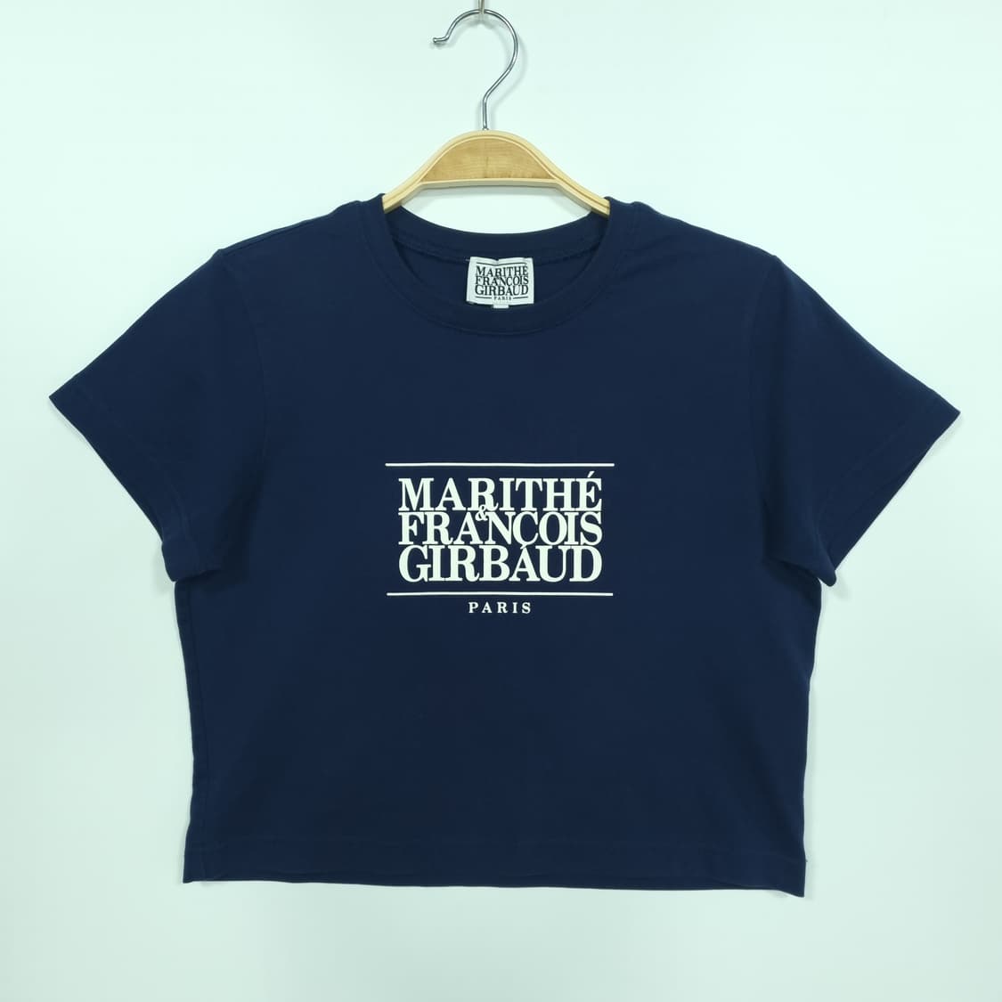 마리떼 프랑소와 저버 네이비 크롭 티셔츠 상품이미지1