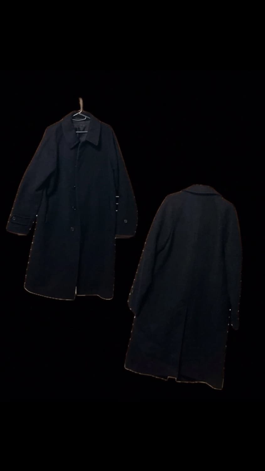 [UNIQLO 울 블렌드 롱 코트 / 네이비 / M] 상품이미지1