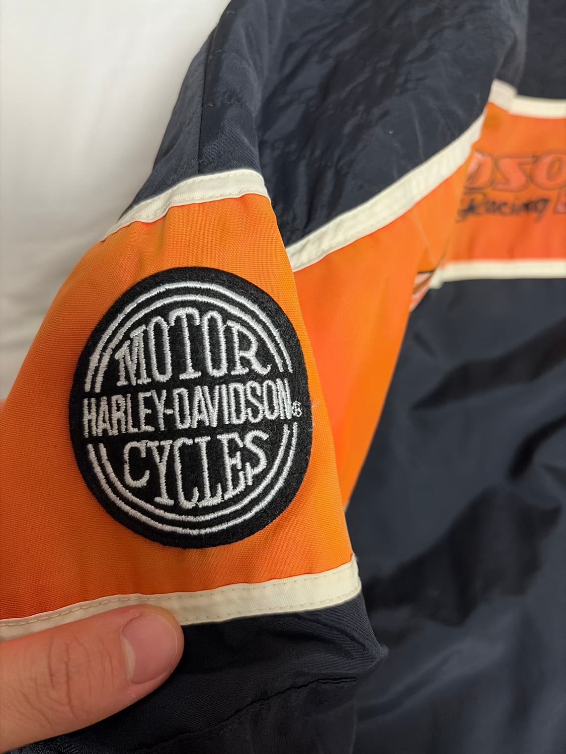 할리 데이비슨 나일론 레이싱 바이커 자켓 상품이미지4