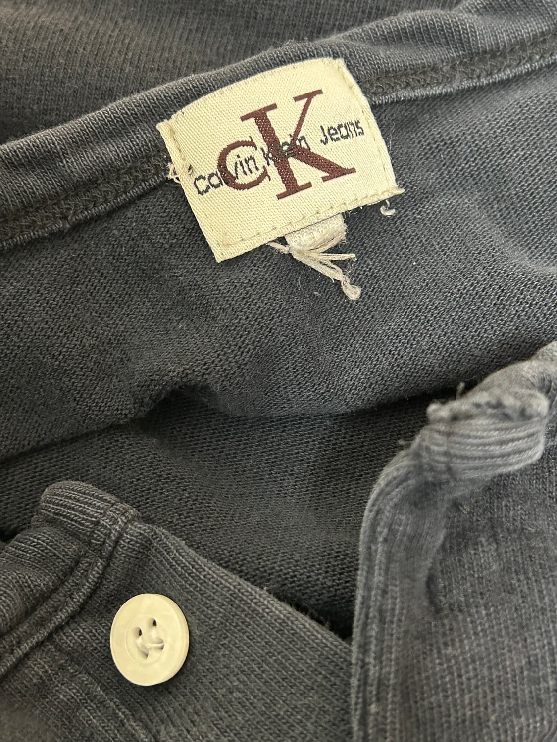 캘빈 클라인 블랙 빈티지 프린팅 티셔츠 상품이미지6