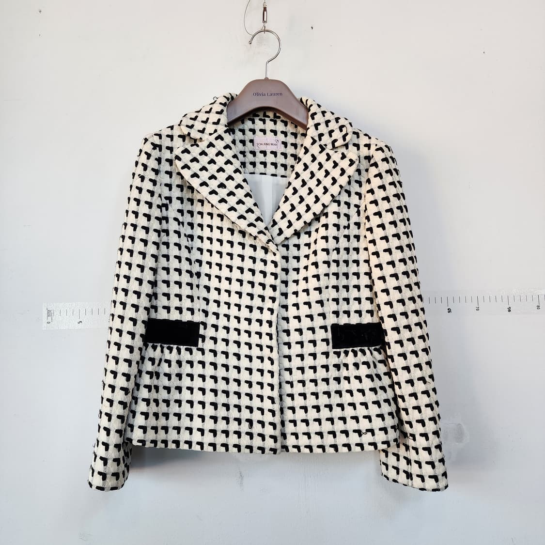 손정완 패턴 자켓 상품이미지1