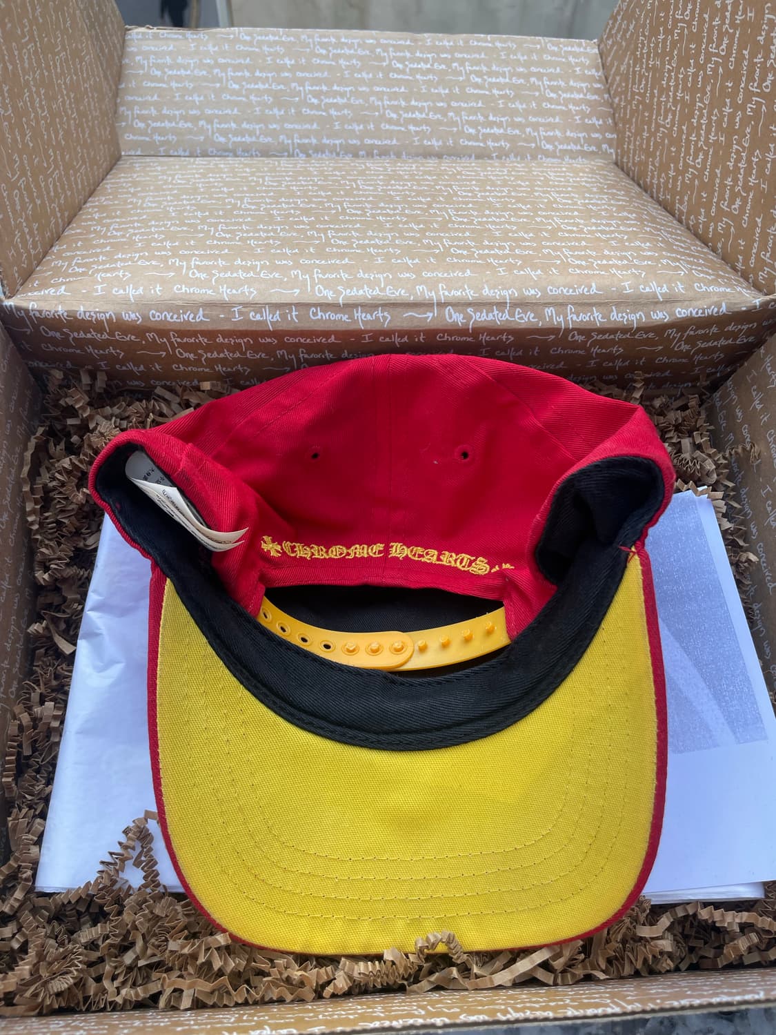 크롬하츠 CH 로고 베이스볼캡 Red/Yellow 상품이미지2