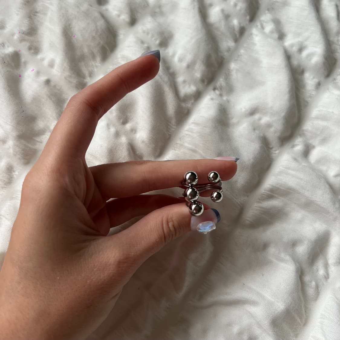 ⚪ 파이브 스피어 반지 상품이미지4