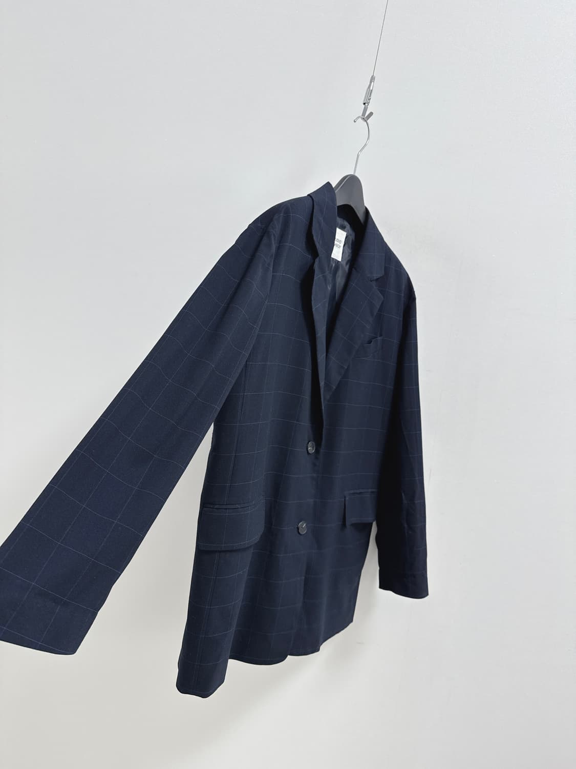 스튜디오 톰보이 체크 롱 자켓 상품이미지3