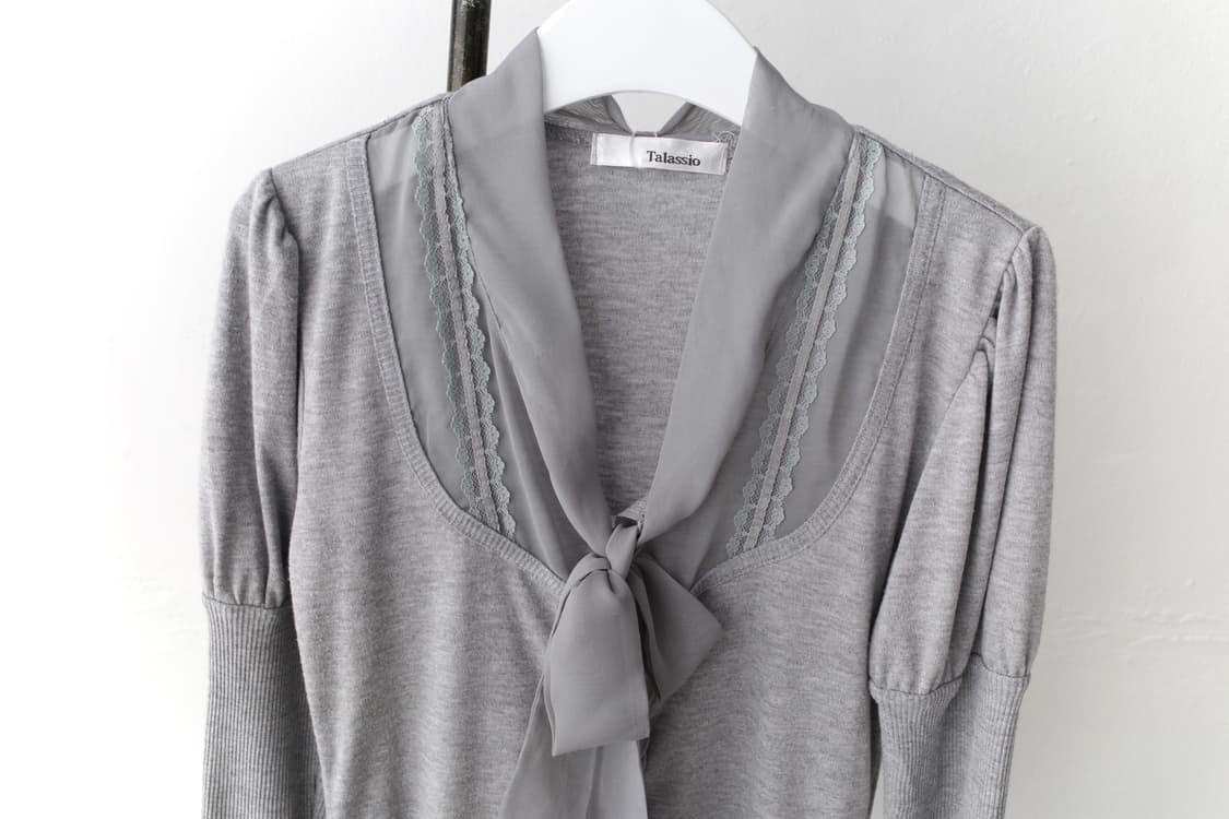 ribbon puff long sleeve 상품이미지2