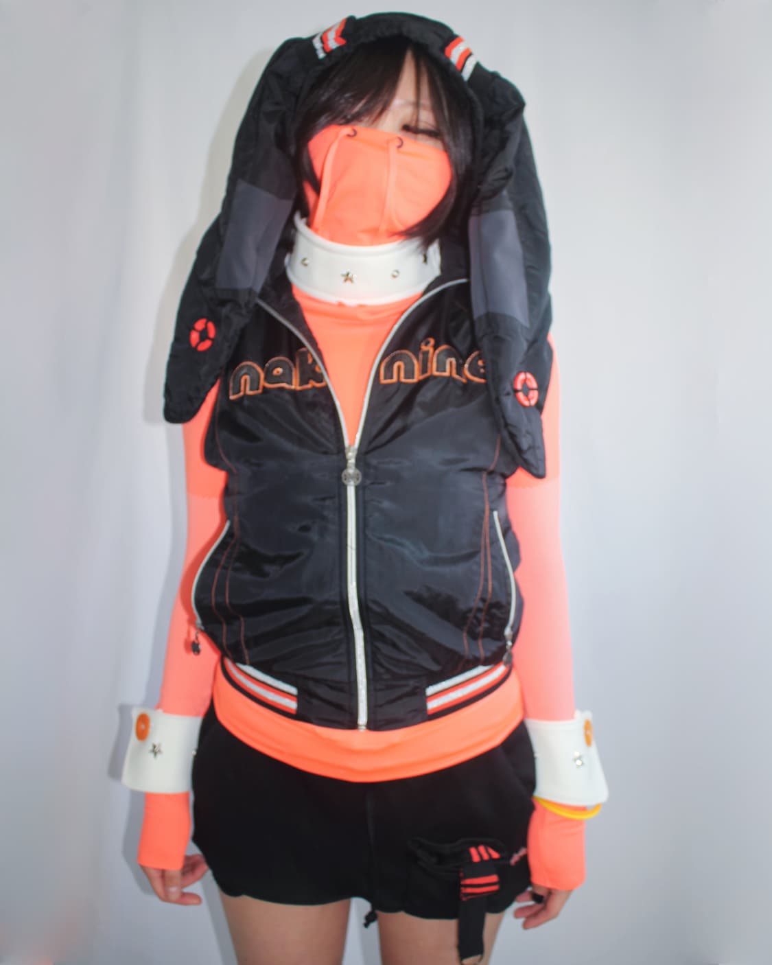 Nike NEON Orange high neck mask top 상품이미지1