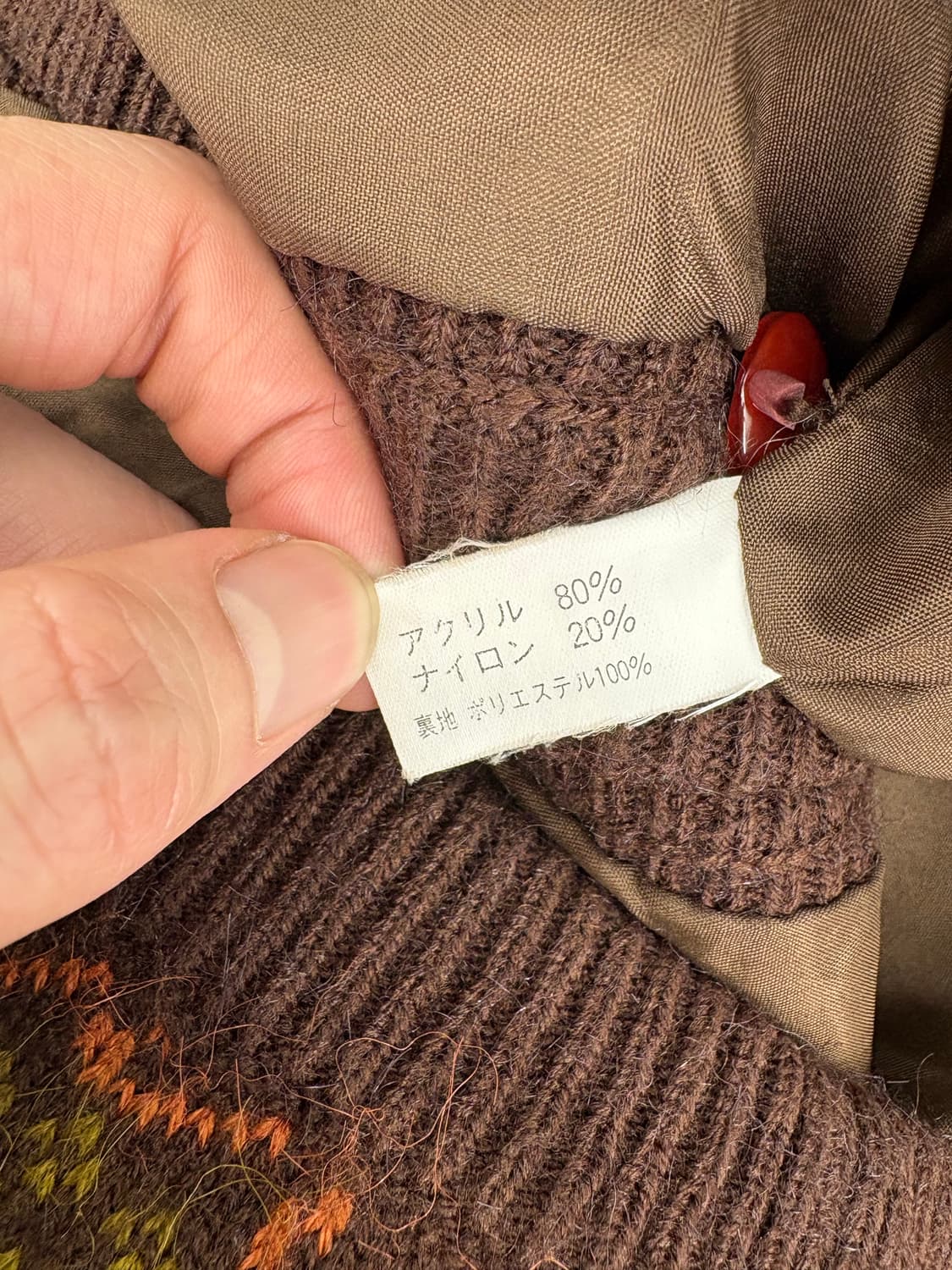 🧶 빈티지 컬러풀 노르딕 가디건 (일본수입) 상품이미지4