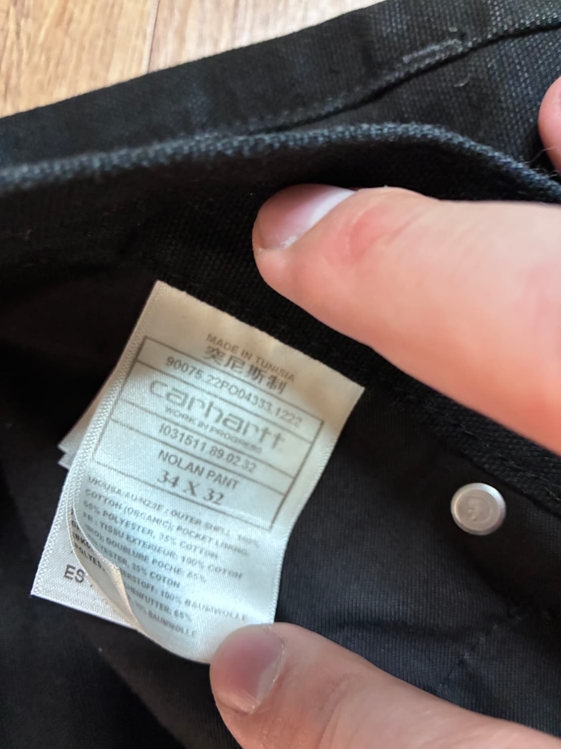 칼하트윕 Nolan Dearborn 블랙 팬츠 상품이미지3