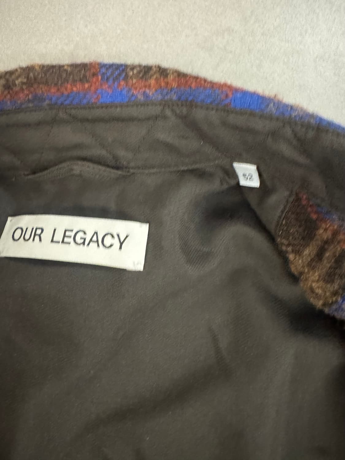 Our legacy 아워레가시 어보브 셔츠 브라운 판코우 체크 상품이미지3