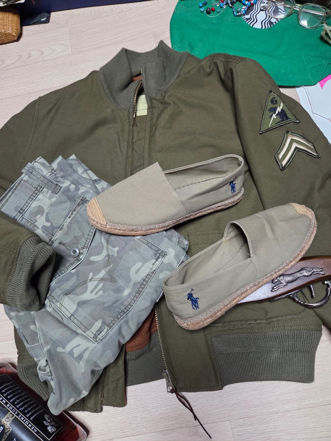 (1회 착용)POLO RALPH LAUREN 캔버스 단화 로퍼 슬립온 상품이미지4