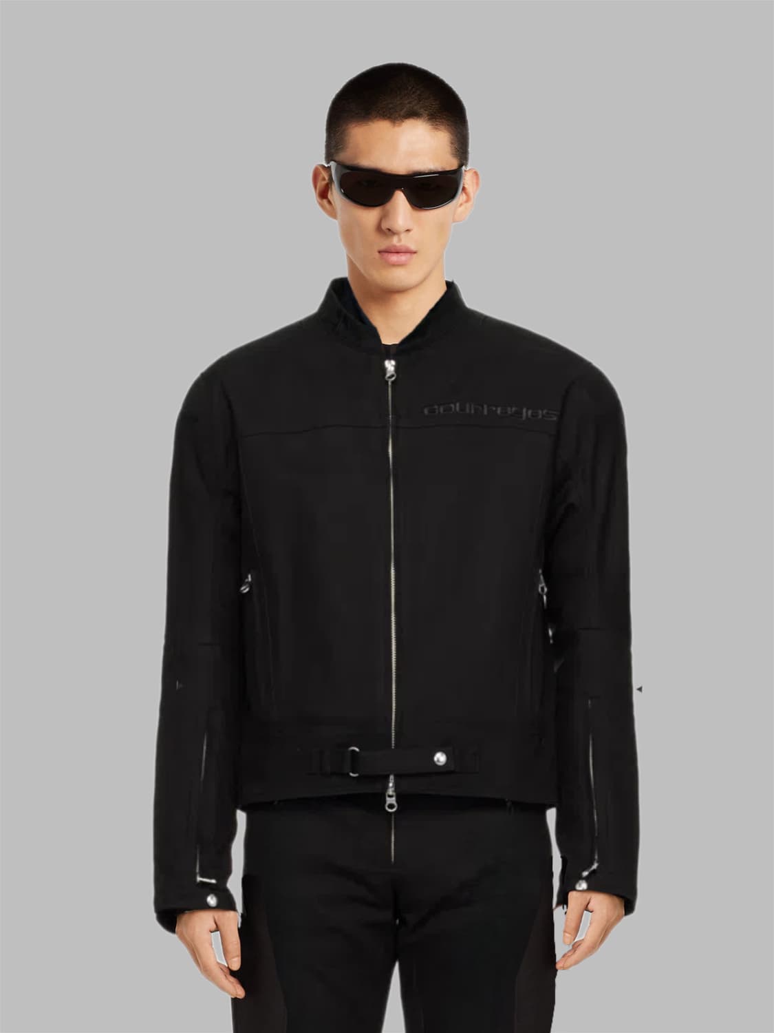 꾸레쥬 24ss 레이서 패디드 코튼 바이커 봄버자켓 상품이미지2