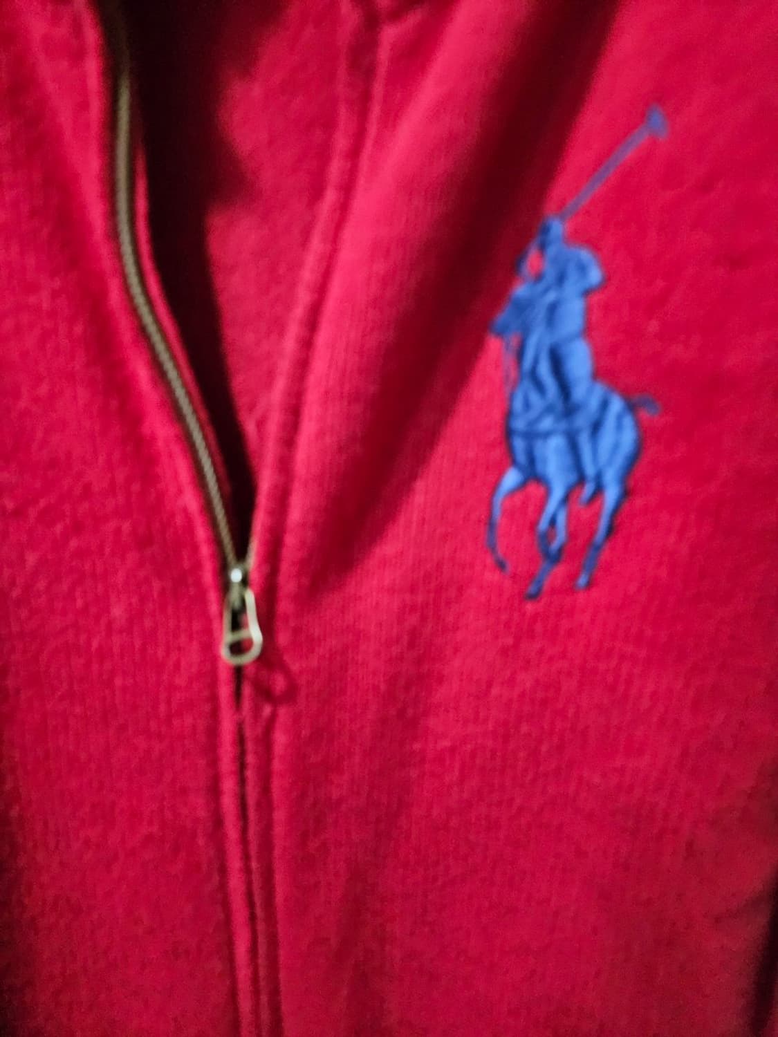 폴로 POLO 레드 빅포니 니트집업 90/S 상품이미지3