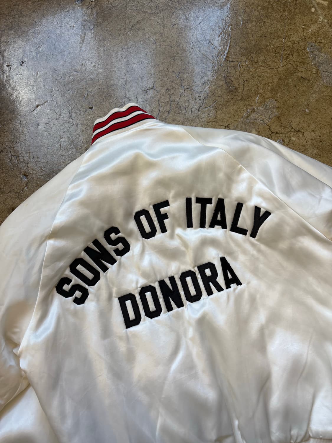 80s USA 던브룩 새틴 바시티 재킷 상품이미지7