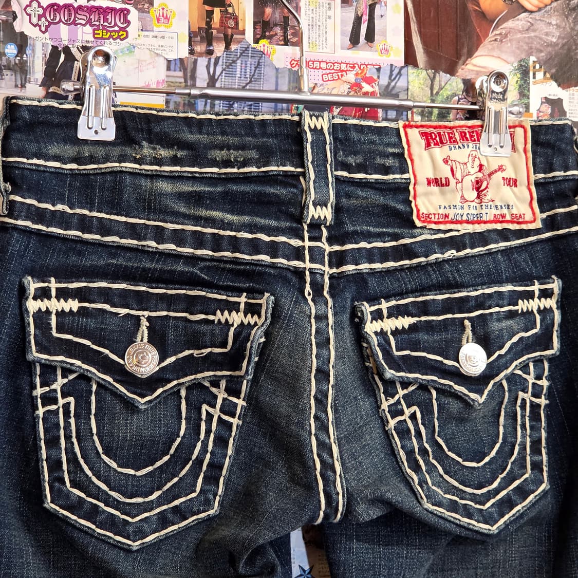 트루릴리전 USA 조이 슈퍼티 워싱 부츠컷 데님 팬츠 상품이미지3