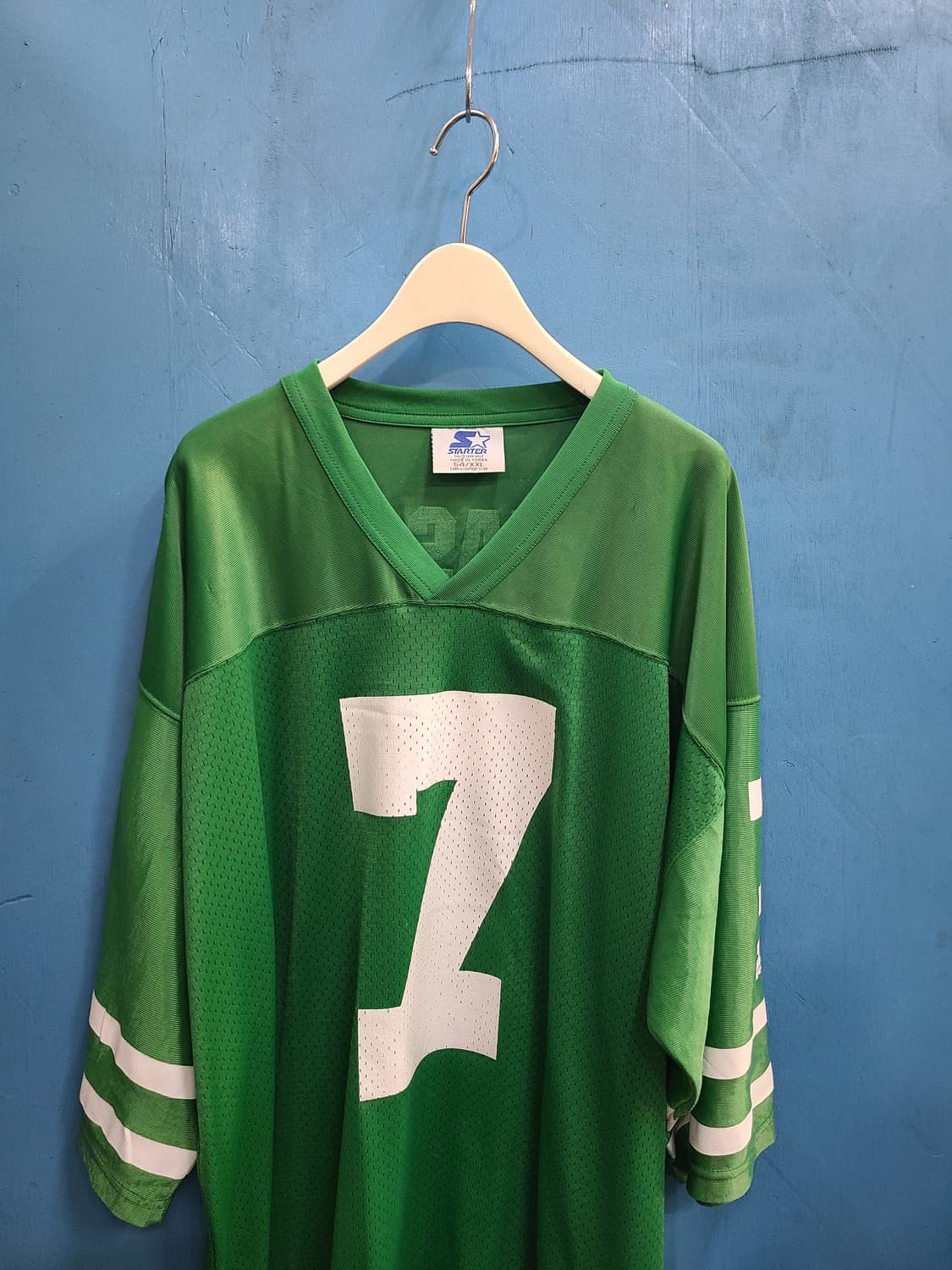 90s 스타터 제작 NFL 뉴욕제츠 부머 에시아슨 공식 라이선스 풋볼져지 상품이미지2