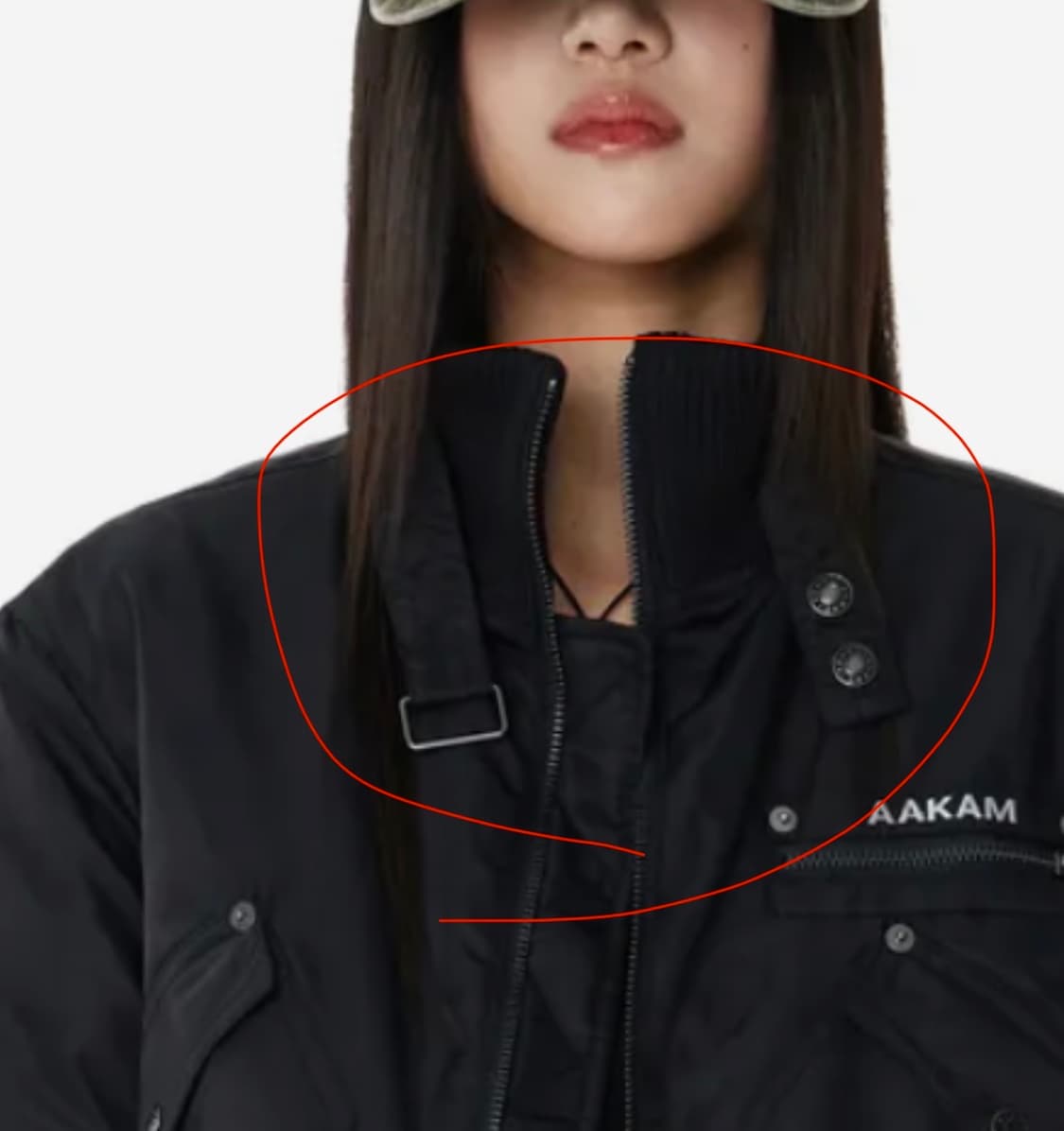 아캄 High-Neck Bomber Jacket (Black) 상품이미지5