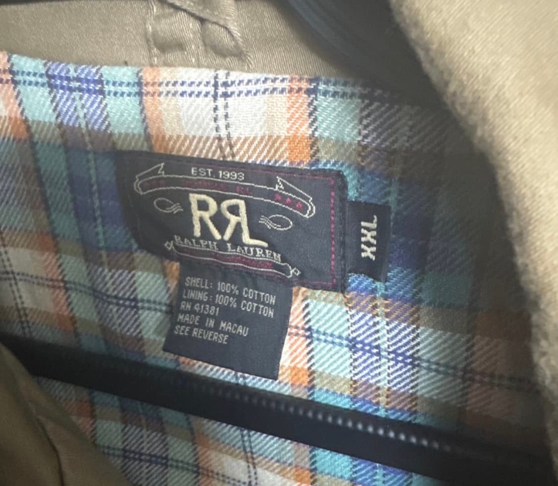 빈티지 RRL Canvas Zip Jacket 상품이미지4