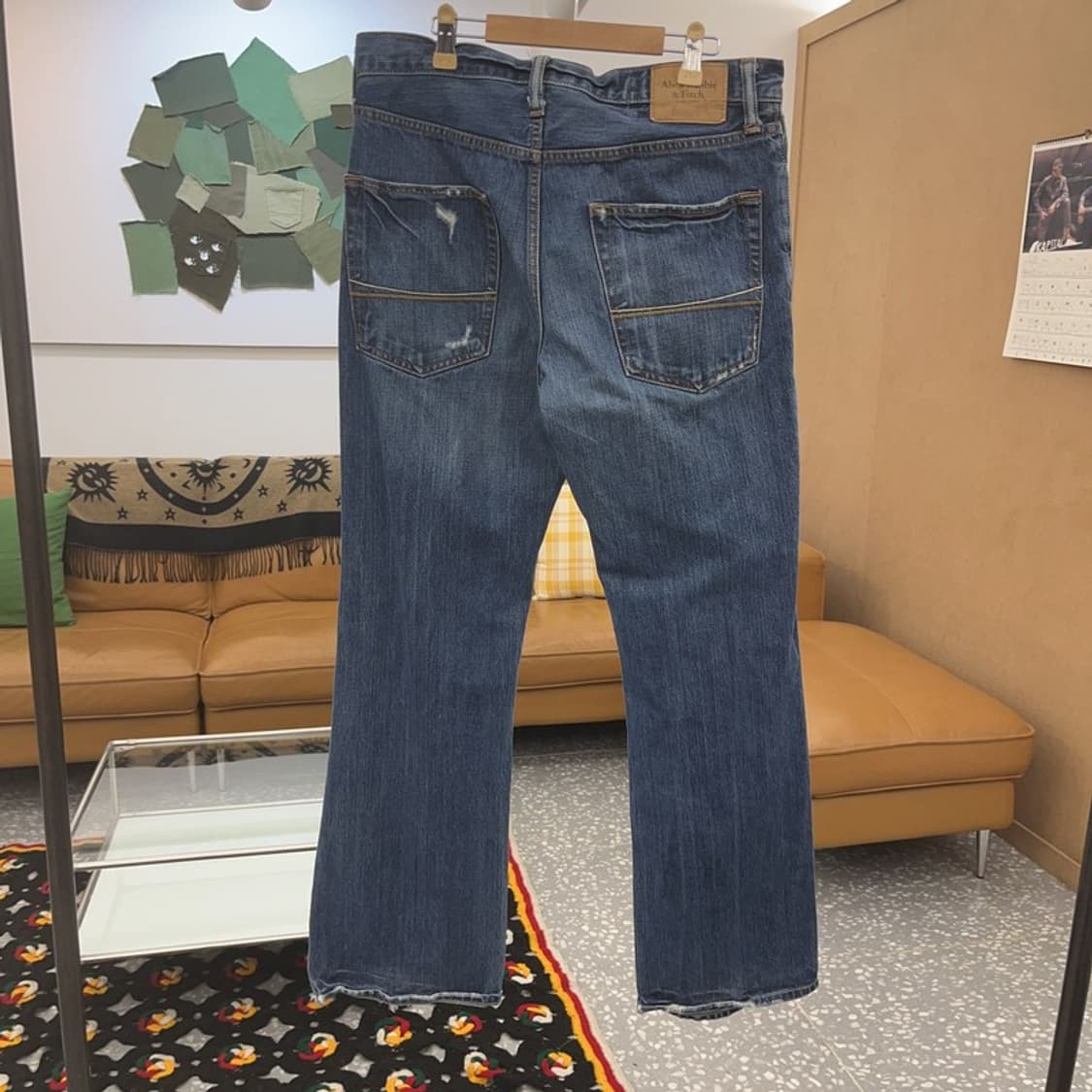 아베크롬비 빈티지 데미지 찢청 부츠컷 데님팬츠 31인치 C08350 상품이미지4