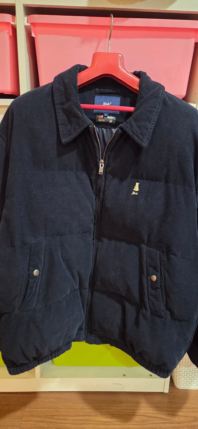 예일 코듀로이 패딩 네이비 L(택포) 상품이미지2