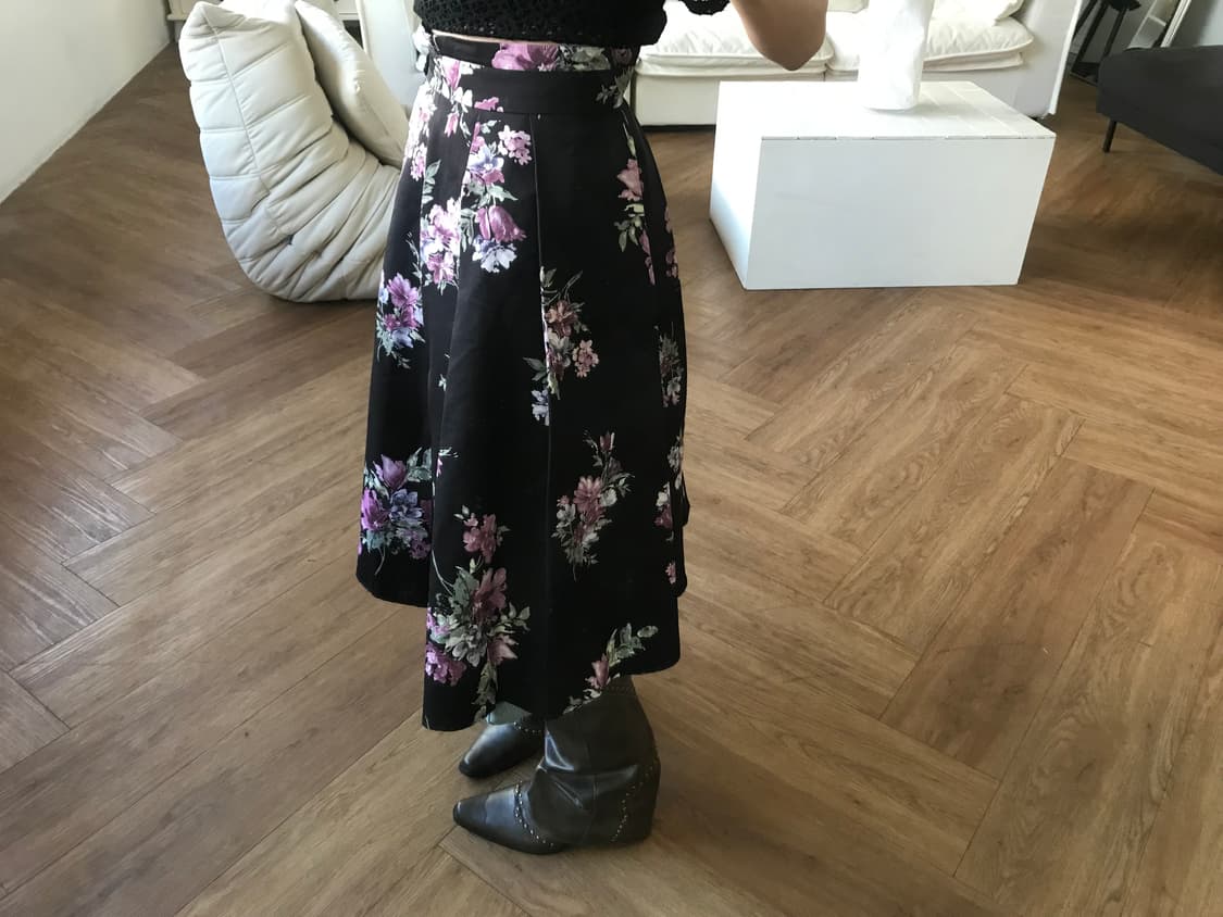 vintage pattern skirt 상품이미지1