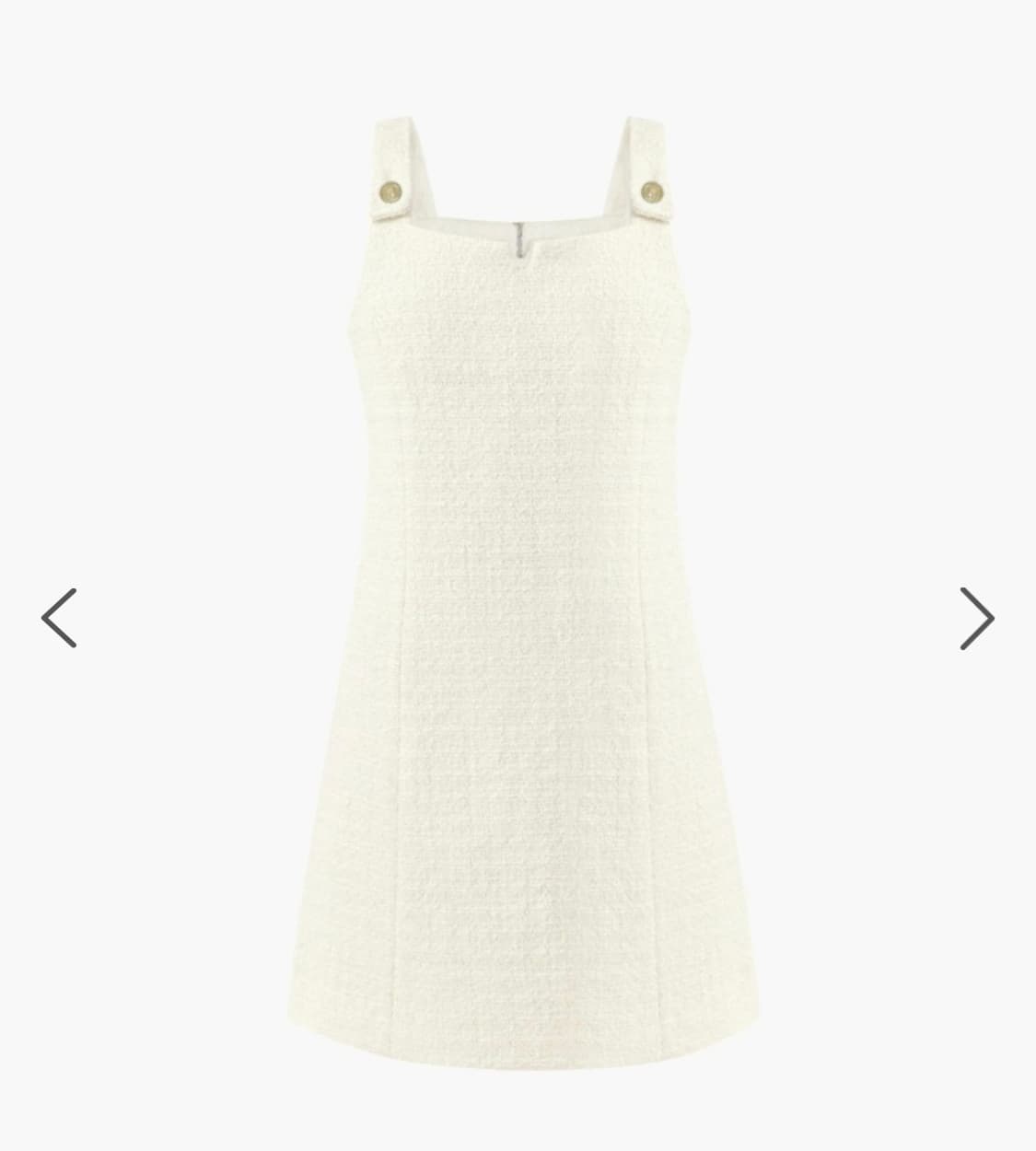button sleeveless dress - ivory 상품이미지1
